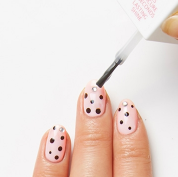 Blinged out polka dots