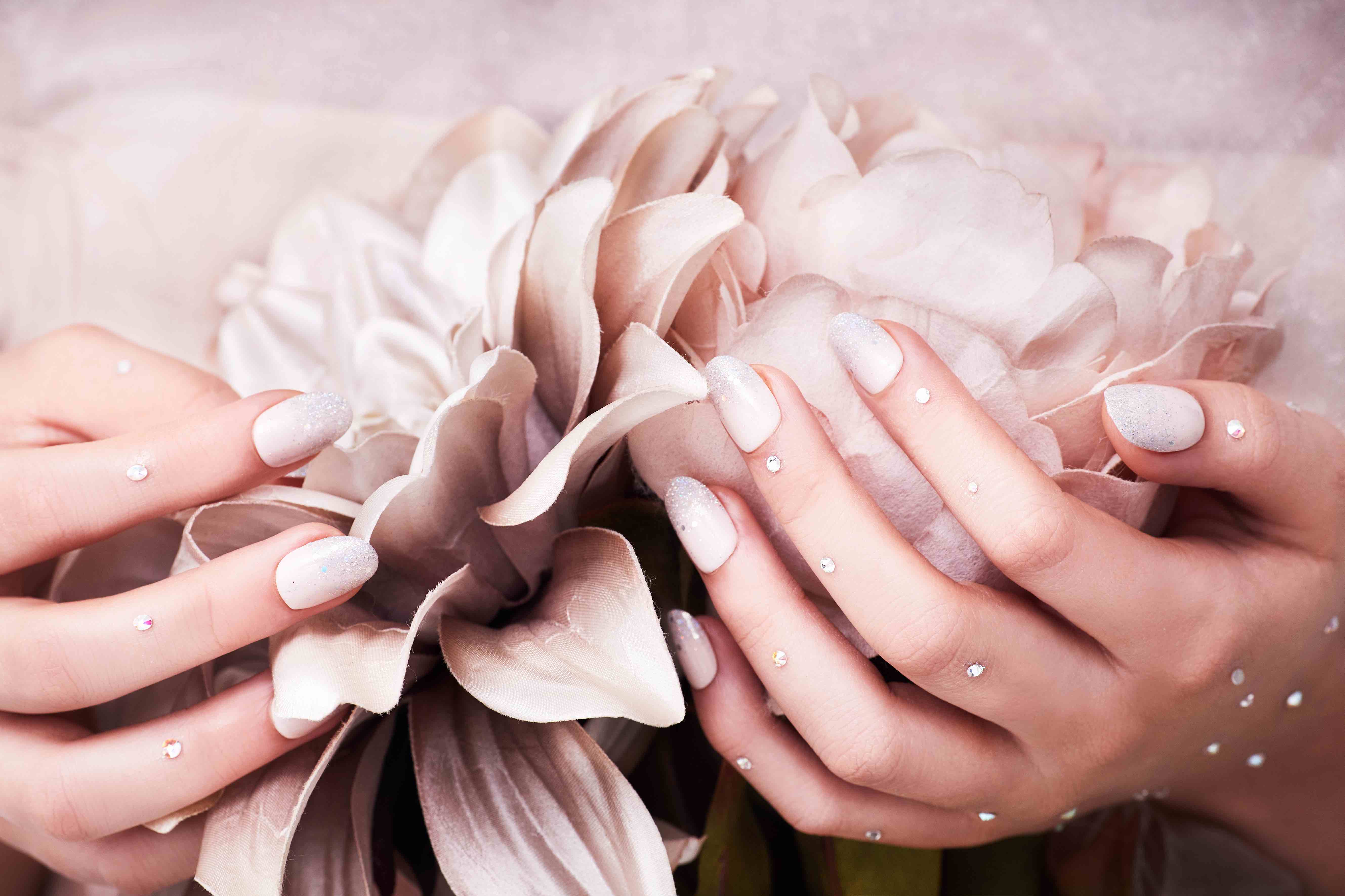Glamorous Bridal Nails - wide 4